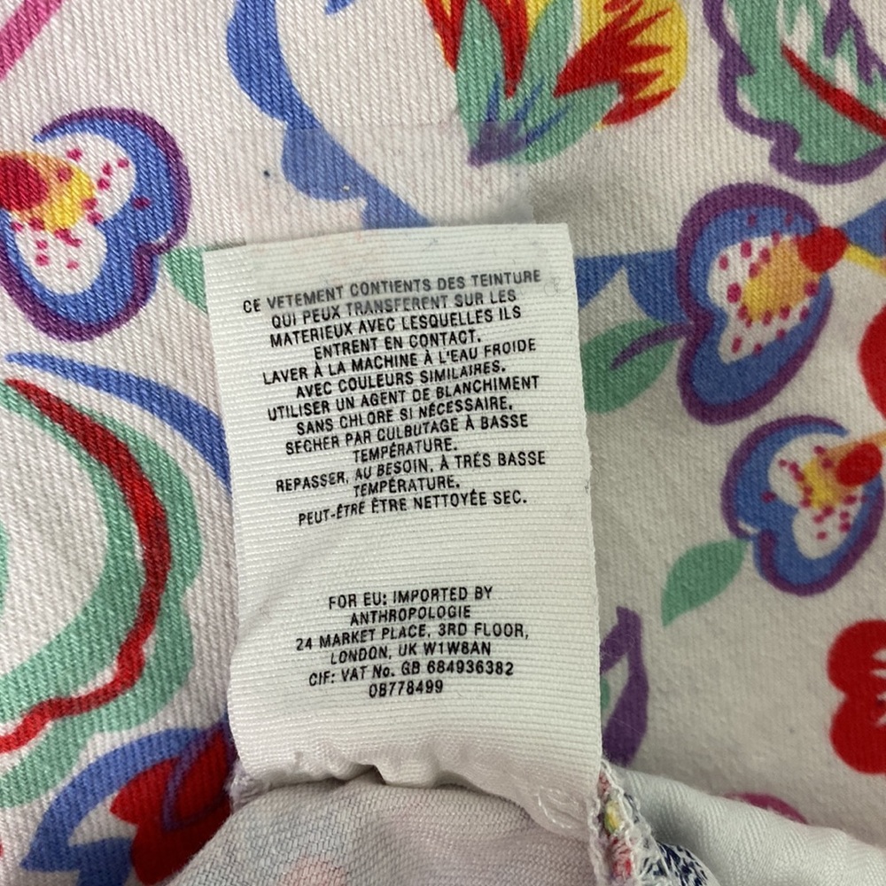 Pilcro & the Letterpress by Anthropologie Floral Mid-rise Skinny Jeans S… - Picture 11 of 11